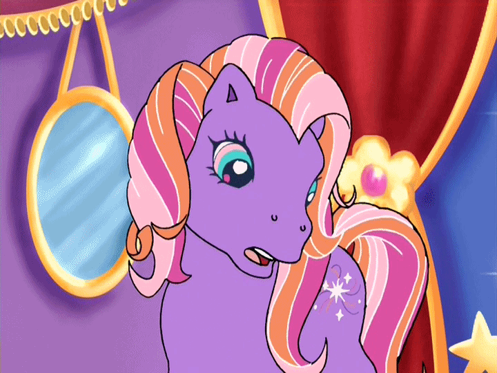 Size: 720x540 | Tagged: safe, screencap, character:twinkle twirl, species:earth pony, species:pony, episode:dancing in the clouds, g3, animated, gif, solo