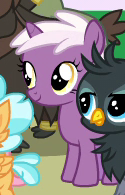 Size: 125x195 | Tagged: safe, screencap, species:pony, episode:the last problem, g4, my little pony: friendship is magic, cropped, foal, gio, mallow flower, yarborough