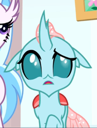 Size: 475x628 | Tagged: safe, screencap, character:ocellus, character:silverstream, species:changedling, episode:a matter of principals, g4, my little pony: friendship is magic, confused, cropped, offscreen character, solo focus