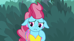 Size: 1280x720 | Tagged: safe, screencap, character:cup cake, species:earth pony, species:pony, episode:the big mac question, g4, my little pony: friendship is magic, cute, cute cake, floppy ears, solo, worried