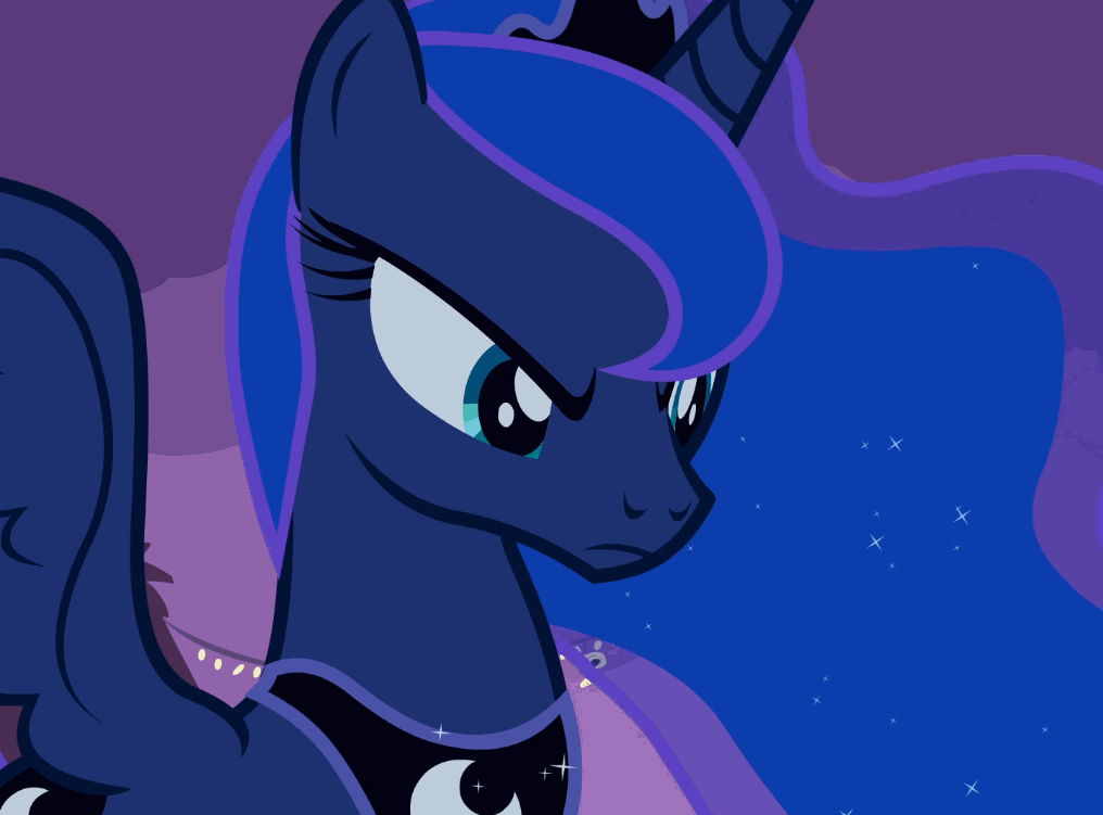Size: 1016x751 | Tagged: safe, screencap, character:princess luna, species:alicorn, species:pony, episode:luna eclipsed, g4, my little pony: friendship is magic, animated, cropped, cute, female, gif, mare, solo, spread wings, wings