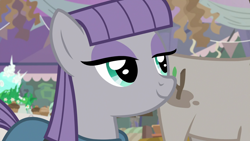 Size: 1920x1080 | Tagged: safe, screencap, character:maud pie, character:mudbriar, species:earth pony, species:pony, episode:student counsel, cute, female, mare, maudabetes, smiling, solo focus, when she smiles
