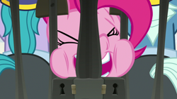 Size: 1920x1080 | Tagged: safe, screencap, character:pinkie pie, episode:the last laugh, g4, my little pony: friendship is magic, security guard