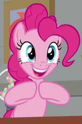 Size: 396x598 | Tagged: safe, screencap, character:pinkie pie, species:earth pony, species:pony, episode:the last laugh, g4, my little pony: friendship is magic, cropped, female, mare, solo