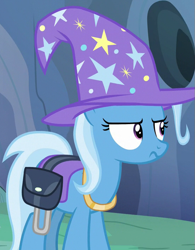 Size: 553x709 | Tagged: safe, screencap, character:trixie, species:pony, episode:to where and back again, g4, my little pony: friendship is magic, cropped