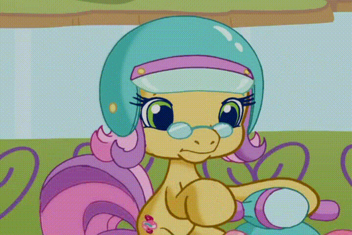 Size: 720x480 | Tagged: safe, screencap, character:mayor flitter flutter, species:pony, episode:twinkle wish adventure, g3, g3.5, animated, gif, moped