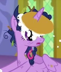 Size: 913x1080 | Tagged: safe, screencap, character:twilight sparkle, character:twilight sparkle (alicorn), species:alicorn, species:pony, episode:castle sweet castle, g4, my little pony: friendship is magic, adorable face, cropped, cute, food, i'm pancake, pancakes