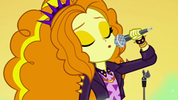 Size: 1920x1080 | Tagged: safe, screencap, character:adagio dazzle, equestria girls:sunset's backstage pass, g4, my little pony:equestria girls, microphone, solo