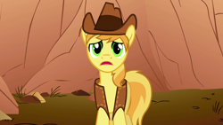 Size: 1280x720 | Tagged: safe, screencap, character:braeburn, episode:over a barrel, g4, my little pony: friendship is magic