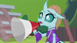 Size: 1920x1080 | Tagged: safe, screencap, character:ocellus, species:changedling, episode:2-4-6 greaaat, megaphone, solo