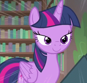 Size: 284x270 | Tagged: safe, screencap, character:twilight sparkle, character:twilight sparkle (alicorn), species:alicorn, species:pony, episode:starlight the hypnotist, book, bookshelf, cropped, shocked, solo