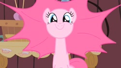 Size: 1920x1080 | Tagged: safe, screencap, character:pinkie pie, episode:party of one, g4, my little pony: friendship is magic, adorable face, cute, diapinkes, expansion, happy pony, paused moment