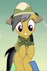 Size: 616x938 | Tagged: safe, screencap, character:daring do, species:pegasus, species:pony, episode:daring done, cropped, cute, daring dorable, smiling, solo