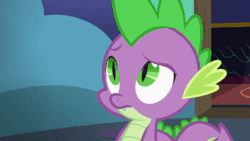 Size: 1280x720 | Tagged: safe, screencap, character:spike, character:starlight glimmer, species:dragon, species:pony, species:unicorn, episode:every little thing she does, g4, my little pony: friendship is magic, animated, female, male, mare, sound, webm