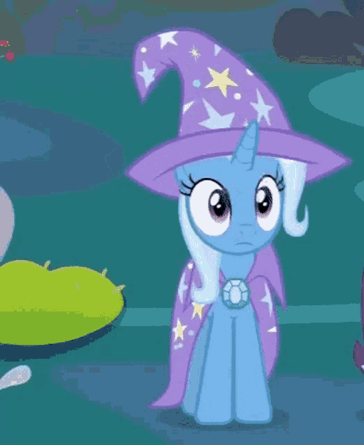 Size: 524x640 | Tagged: safe, screencap, character:trixie, species:pony, species:unicorn, episode:to change a changeling, g4, my little pony: friendship is magic, animated, cropped, solo, wavy mouth