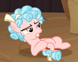 Size: 945x757 | Tagged: safe, screencap, character:cozy glow, episode:the summer sun setback, g4, my little pony: friendship is magic, cozy glow is not amused, cropped, foal, lying down, solo
