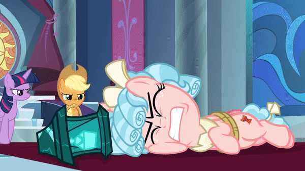 Size: 600x338 | Tagged: safe, screencap, character:applejack, character:cozy glow, character:fluttershy, character:pinkie pie, character:rainbow dash, character:rarity, character:spike, character:twilight sparkle, character:twilight sparkle (alicorn), species:alicorn, species:dragon, species:earth pony, species:pegasus, species:pony, species:unicorn, episode:the ending of the end, g4, my little pony: friendship is magic, alicornified, angry, animated, bell, bound wings, cozybuse, cozycorn, grogar's bell, lasso, magic, mane seven, mane six, race swap, rope, scared, winged spike, wings