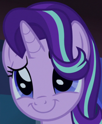 Size: 522x632 | Tagged: safe, screencap, character:starlight glimmer, species:pony, species:unicorn, episode:uncommon bond, g4, my little pony: friendship is magic, cropped, cute, glimmerbetes, season 7, smiling, solo, weapons-grade cute