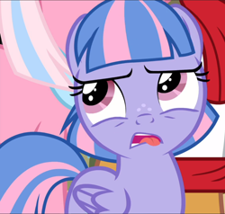 Size: 988x939 | Tagged: safe, screencap, character:wind sprint, episode:common ground, g4, my little pony: friendship is magic, cropped, disgusted, solo, tongue out
