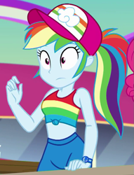 Size: 623x816 | Tagged: safe, screencap, character:rainbow dash, equestria girls:spring breakdown, g4, my little pony:equestria girls, cropped, geode of super speed, magical geodes