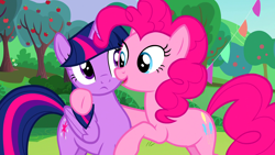 Size: 1920x1080 | Tagged: safe, screencap, character:pinkie pie, character:twilight sparkle, character:twilight sparkle (alicorn), species:alicorn, species:earth pony, species:pony, episode:the mane attraction, g4, my little pony: friendship is magic