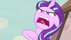 Size: 1920x1080 | Tagged: safe, screencap, character:starlight glimmer, species:pony, species:unicorn, episode:the cutie map, g4, my little pony: friendship is magic, angry, faec, high res, meme, rage, rage face, ragelight glimmer, solo, yelling