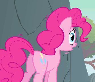 Size: 333x290 | Tagged: safe, screencap, character:pinkie pie, episode:feeling pinkie keen, g4, my little pony: friendship is magic, animated, balloonbutt, butt, cropped, pinkie sense, plot, shaking, solo, vibrating, vibrating like a broken washing machine