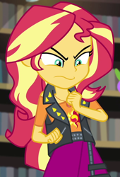 Size: 678x998 | Tagged: safe, screencap, character:sunset shimmer, equestria girls:forgotten friendship, g4, my little pony:equestria girls, cropped, solo