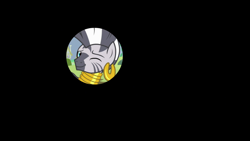 Size: 1920x1080 | Tagged: safe, screencap, character:zecora, species:pony, species:zebra, episode:she talks to angel, g4, my little pony: friendship is magic, ear piercing, earring, ending, female, iris out, jewelry, mare, mohawk, neck rings, piercing, smiling, solo, wink