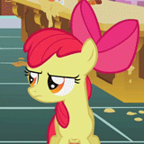 Size: 160x160 | Tagged: safe, screencap, character:apple bloom, episode:call of the cutie, g4, my little pony: friendship is magic, animated, cropped, screaming