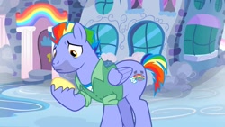 Size: 1280x720 | Tagged: safe, screencap, character:bow hothoof, species:pegasus, species:pony, episode:parental glideance, g4, my little pony: friendship is magic, clothing, male, solo