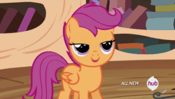 Size: 1920x1080 | Tagged: safe, screencap, character:apple bloom, character:scootaloo, character:sweetie belle, character:twilight sparkle, character:twilight sparkle (alicorn), species:alicorn, species:earth pony, species:pegasus, species:pony, species:unicorn, episode:twilight time, g4, my little pony: friendship is magic, animated, cute, cutealoo, eye shimmer, golden oaks library, hnnng, sound, squee, too cute, weapons-grade cute, webm, wings, youtube link