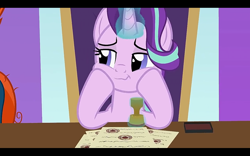 Size: 1280x800 | Tagged: safe, artist:agrol, screencap, character:starlight glimmer, headmare of the school, stamp