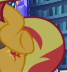 Size: 867x938 | Tagged: safe, screencap, character:sunset shimmer, species:pony, species:unicorn, equestria girls:mirror magic, g4, my little pony:equestria girls, close-up, cropped, hips, hoof on hip, solo