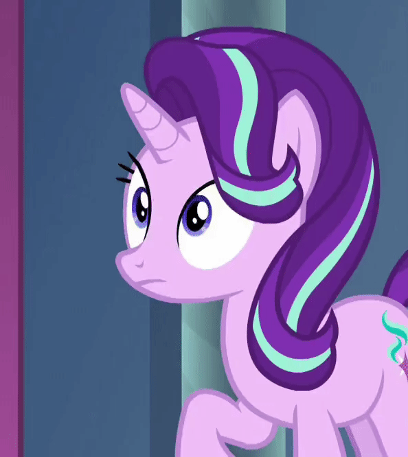 Size: 594x666 | Tagged: safe, screencap, character:starlight glimmer, species:pony, species:unicorn, episode:memories and more, animated, cropped, gif, solo