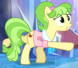 Size: 717x624 | Tagged: safe, screencap, character:chickadee, character:ms. peachbottom, episode:games ponies play, g4, my little pony: friendship is magic