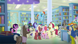 Size: 1920x1080 | Tagged: safe, screencap, character:doctor caballeron, character:fluttershy, character:luckette, character:november rain, character:rainbow dash, character:sugar maple, episode:daring doubt, g4, my little pony: friendship is magic, blueberry curls, bubblegum blossom, friendship student, groom q.q. martingale