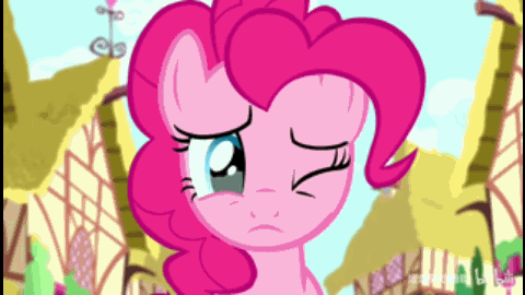 Size: 480x270 | Tagged: safe, screencap, character:pinkie pie, species:earth pony, species:pony, episode:pinkie pride, g4, my little pony: friendship is magic, animated, chinese, crying, gif, licking, sad, solo, tongue out