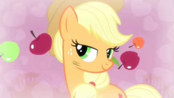 Size: 1024x576 | Tagged: safe, screencap, character:applejack, species:earth pony, species:pony, episode:simple ways, g4, my little pony: friendship is magic