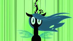 Size: 1280x720 | Tagged: safe, screencap, character:queen chrysalis, species:changeling, episode:a canterlot wedding, g4, my little pony: friendship is magic, no mouth, solo
