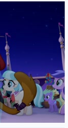Size: 250x466 | Tagged: safe, screencap, character:aquamarine glow, character:coco pommel, species:earth pony, species:pegasus, species:pony, species:unicorn, g4, my little pony: the movie (2017), cropped, happy, unnamed character, unnamed pony