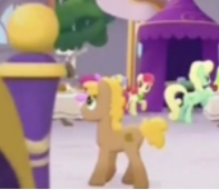 Size: 197x171 | Tagged: safe, screencap, character:apple bumpkin, character:apple honey, species:pony, g4, my little pony: the movie (2017), apple family member, background pony, cropped, male, stallion, unnamed character, unnamed pony, walking