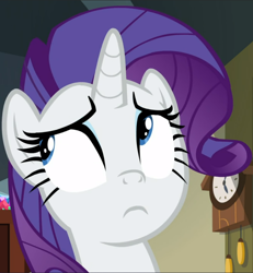 Size: 866x939 | Tagged: safe, screencap, character:rarity, species:pony, species:unicorn, episode:dragon dropped, g4, my little pony: friendship is magic, cropped, solo