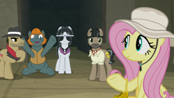 Size: 1920x1080 | Tagged: safe, screencap, character:biff, character:doctor caballeron, character:fluttershy, character:rogue, character:withers, episode:daring doubt, g4, my little pony: friendship is magic, henchmen, truth talisman