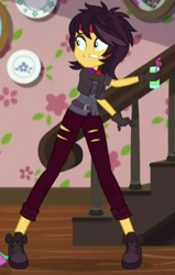 Size: 294x462 | Tagged: safe, screencap, character:sunset shimmer, episode:costume conundrum, g4, my little pony:equestria girls, cropped, solo, vampire shimmer