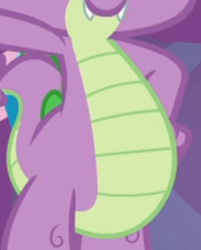 Size: 238x296 | Tagged: safe, screencap, character:spike, episode:celestial advice, g4, my little pony: friendship is magic, belly, cropped, pictures of bellies, solo