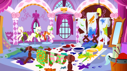 Size: 1280x720 | Tagged: safe, screencap, episode:flutter brutter, g4, my little pony: friendship is magic, background, carousel boutique, liminal space, no pony, rarity's bedroom, scenic ponyville