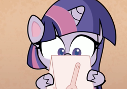 Size: 2638x1848 | Tagged: safe, screencap, character:twilight sparkle, species:alicorn, species:pony, episode:badge of shame, g4.5, my little pony:pony life, spoiler:pony life s01e13, engineering, female, instruction, mare, misleading thumbnail, not a penis, solo