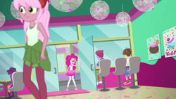 Size: 1920x1080 | Tagged: safe, screencap, character:ginger owlseye, character:pinkie pie, character:wiz kid, episode:tip toppings, g4, my little pony:equestria girls, wiz kid
