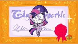 Size: 1280x720 | Tagged: safe, screencap, character:twilight sparkle, character:twilight sparkle (alicorn), species:alicorn, species:pony, episode:meet potion nova!, g4.5, my little pony:pony life, spoiler:pony life s01e21, crossed arms, flying, graduation, solo